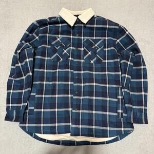 Wind River Sherpa Lined Plaid Flannel Jacket XL Men’s